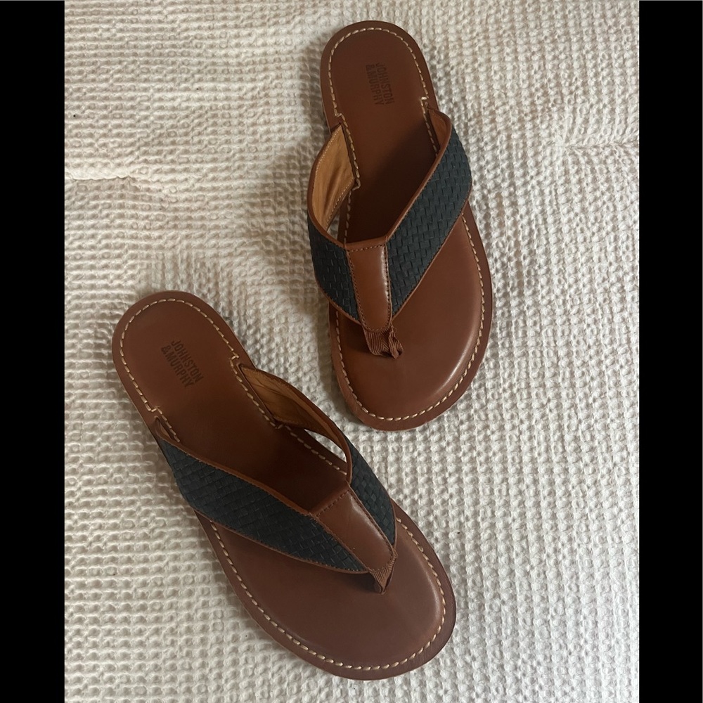Johnston & Murphy Mens Flip Flops